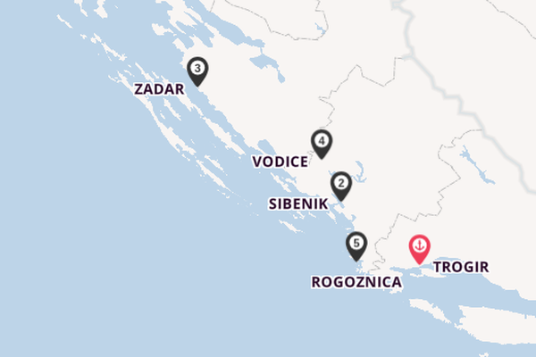 Kroatien ab Trogir, Kroatien auf der LIBERTY 