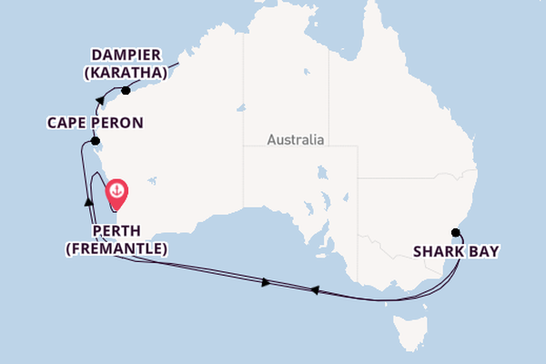 Australia from Perth (Fremantle), Australia with the Le Soléal