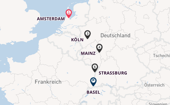 Rhein ab Amsterdam, Niederlande auf der Celebrity Roamer