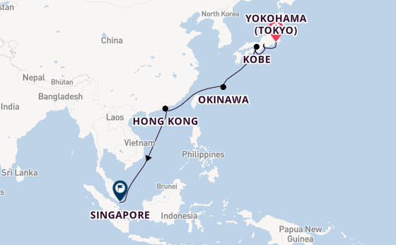 Magical Tokyo Disney & Journey to Singapore Cruise
