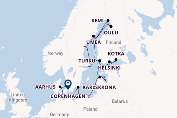 Europe from Stockholm, Sweden with the Seven Seas Mariner