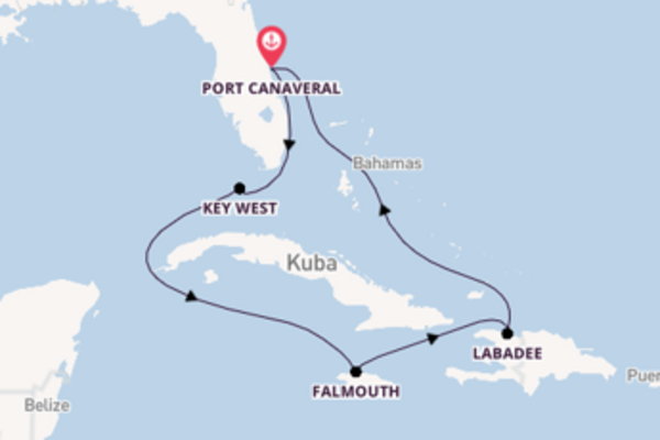 Großartige Reise über Key West in 7 Tagen