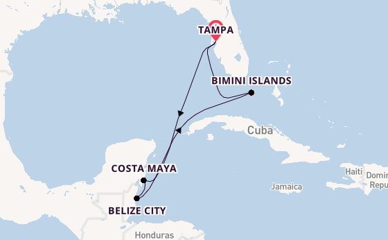 Caribbean from Tampa, Florida, USA with the Celebrity Constellation