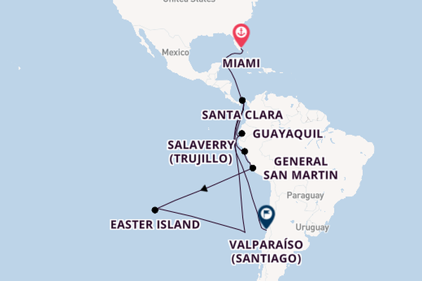 South America from Miami, Florida, USA with the Seabourn Quest