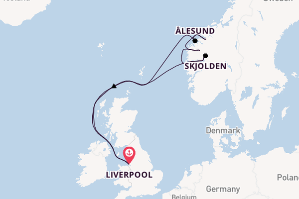 Norway from Liverpool, England with the Borealis