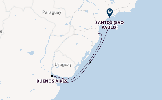 Südamerika ab Camboriú, Brasilien auf der MSC Seaview