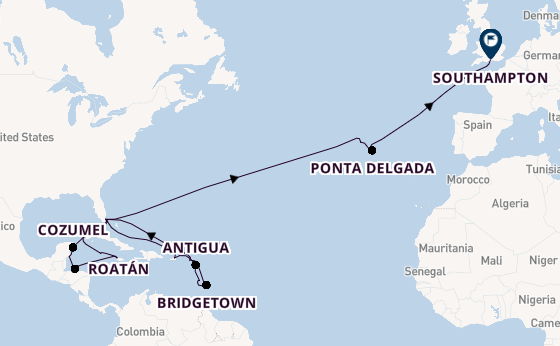 Transatlantic from Miami, Florida with the Queen Elizabeth