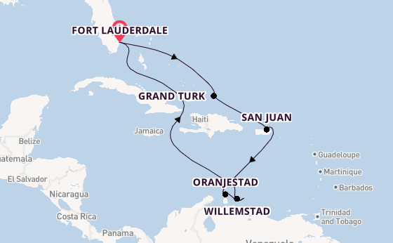 Caribbean vanaf Fort Lauderdale, Verenigde Staten met de Celebrity Eclipse