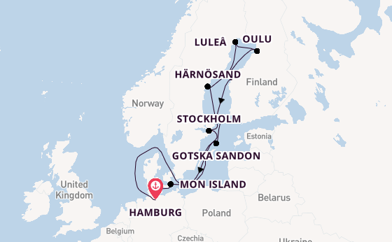 Europe from Hamburg, Germany with the HANSEATIC nature