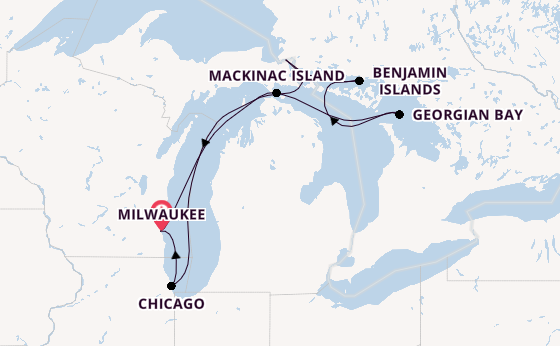 North America from Milwaukee, Wisconsin, USA with the Viking Octantis
