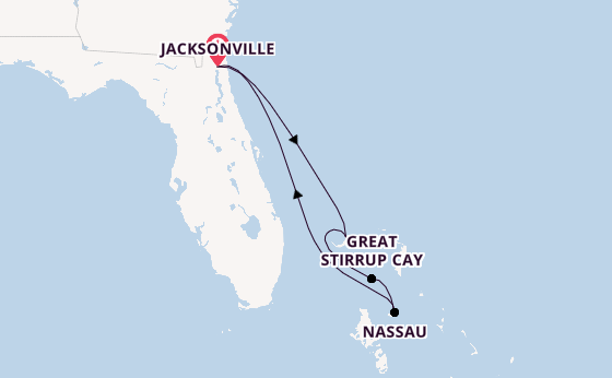 Karibik ab Jacksonville, Florida USA auf der Norwegian Dawn
