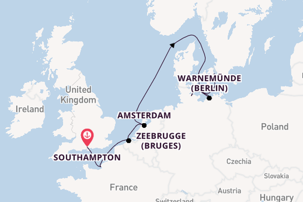 England from Southampton, England with the Norwegian Sun