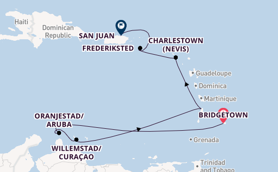 Caribbean from Bridgetown, Barbados with the Azamara Journey