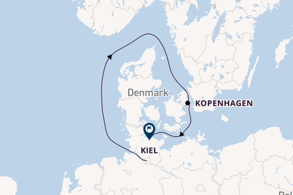 Europa vanaf Hamburg, Duitsland met de Mein Schiff Flow