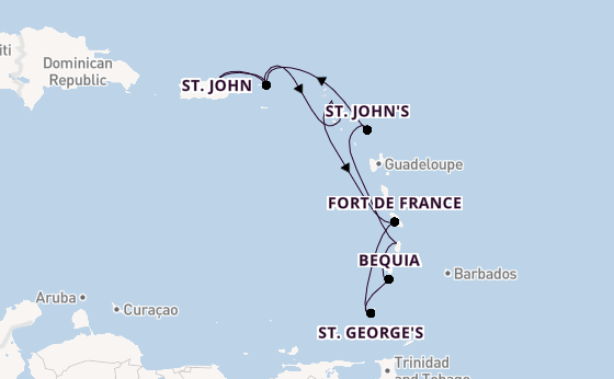 Caribbean from San Juan, Puerto Rico with the Silver Dawn