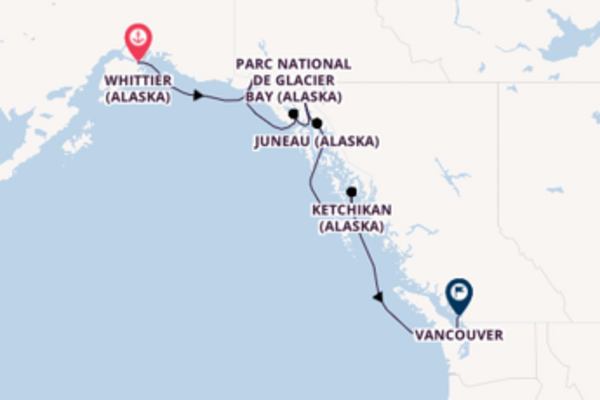 Croisière de 8 jours vers Vancouver avec Princess Cruises