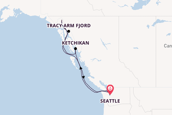 Alaska & West Canada from Seattle, Washington, USA with the Carnival Spirit