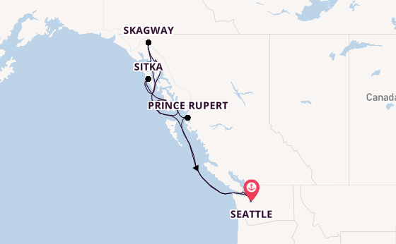 Alaska & West Canada from Seattle, Washington, USA with the Seven Seas Explorer