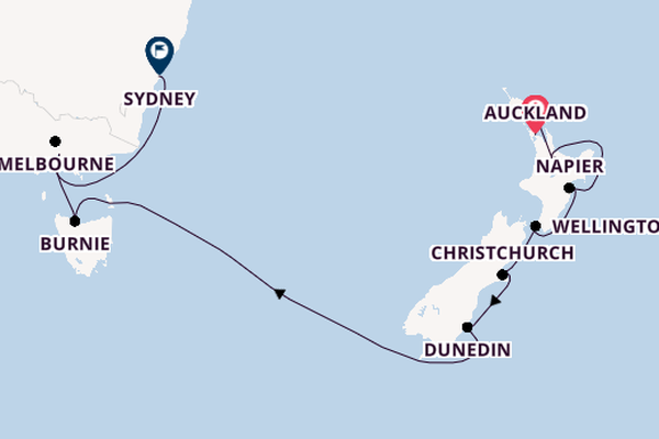 Australien und Neuseeland ab Auckland, Neuseeland auf der Seven Seas Explorer