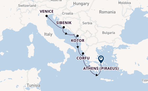 Eastern Mediterranean from Venice, Italy with the Viking Neptune