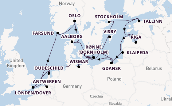 Noorwegen vanaf Kopenhagen, Denemarken met de Seabourn Quest