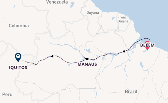Brazilië vanaf Belém, Brazilië met de HANSEATIC inspiration