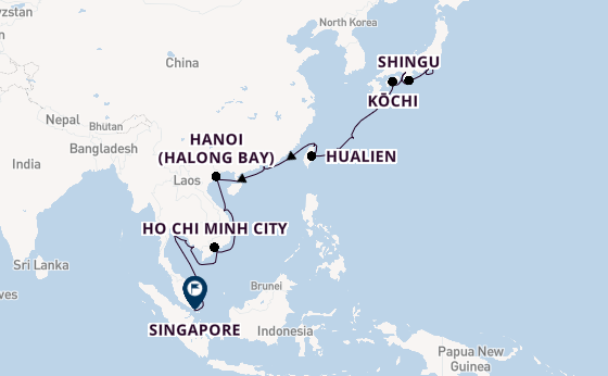 East Asia from Tokyo, Japan with the Seabourn Encore