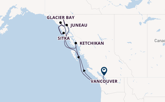Alaska & West Canada from Seattle, Washington, USA with the Royal Princess