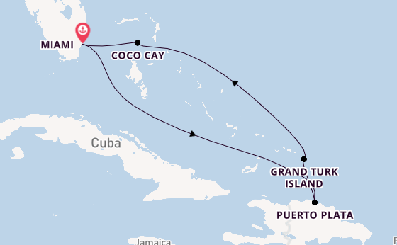Caribbean from Miami, Florida, USA with the Celebrity Beyond