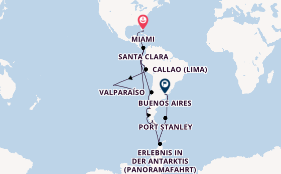 Südamerika ab Deutschland auf der Seabourn Quest