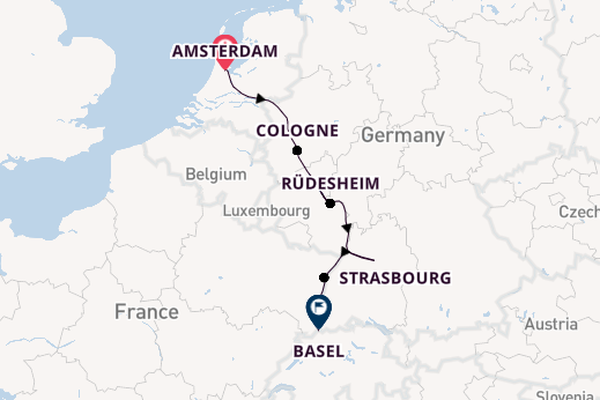 Rhine River, Europe from Amsterdam, Netherlands with the AmaViola