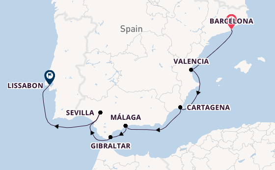 Westelijke Middellandse Zee vanaf Barcelona, Spanje met de Azamara Journey