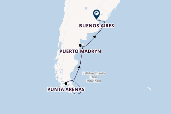 Südamerika ab Ushuaia, Argentinien auf der EXPLORA I