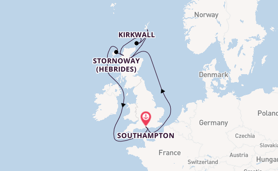 United Kingdom from Southampton, England with the Borealis