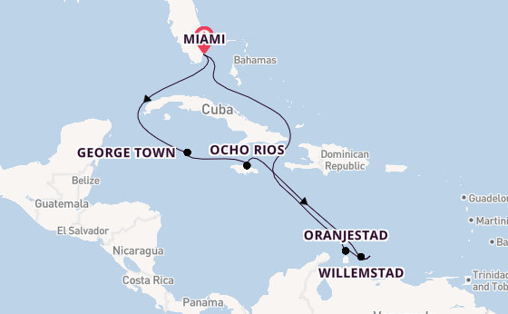 Caribbean from Miami, Florida with the MSC Poesia