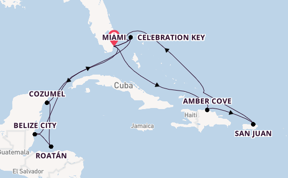 Caribbean from Miami, Florida, USA with the Regal Princess