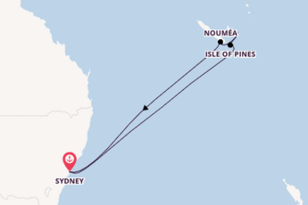 Travelling from Sydney via Isle of Pines