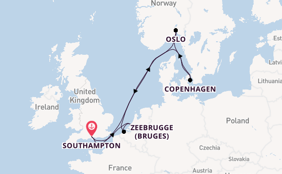 British Isles from Southampton, England with the Freedom of the Seas