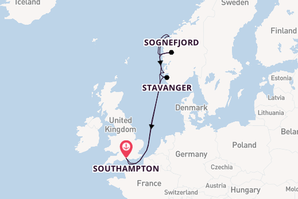 British Isles from Southampton, England with the Sky Princess 
