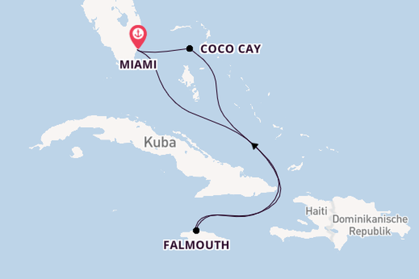 Karibik ab Miami auf der Freedom of the Seas