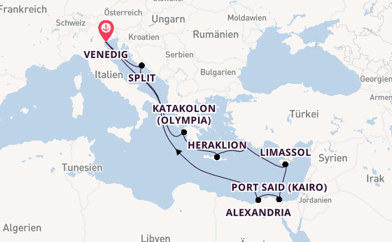 MSC Lirica -  Entdeckerroute mit orientalischem Flair