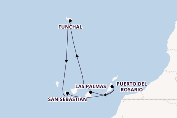 Mein Schiff 5 - Kanarische Inseln und Madeira im Winter