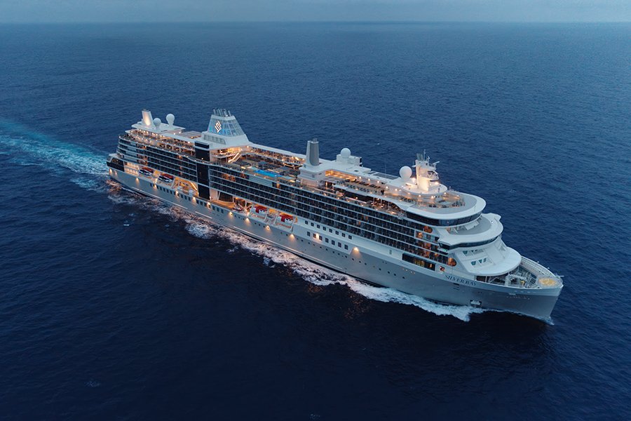 at sea