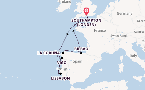 Engeland vanaf Southampton (Londen), Engeland met de Freedom of the Seas