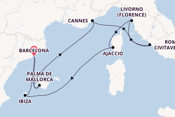 French Riviera, Italy and Ibiza