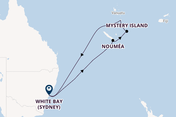 South Pacific from Sydney, Australia with the Carnival Adventure
