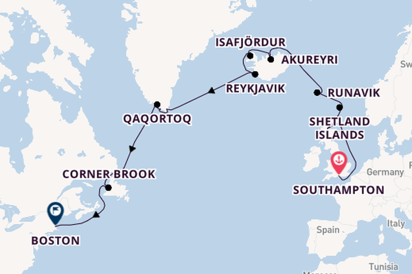 Legends of the North Atlantic: Southampton to Boston