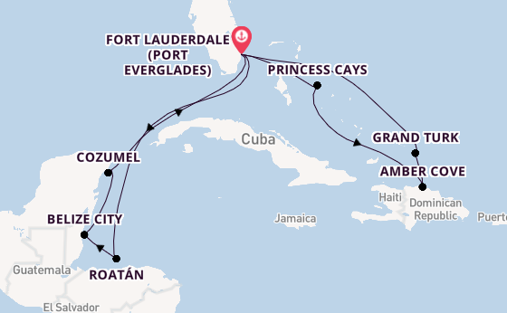 Luxury Eastern & Western Caribbean Adventurer with Miami, Everglades & Key West Tour