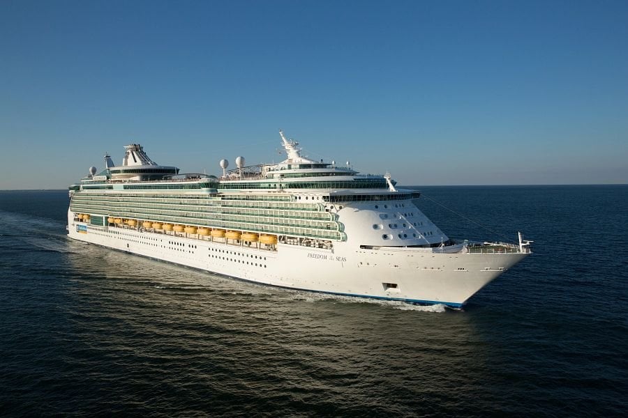 at sea