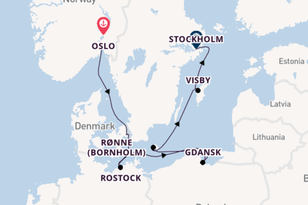 Noorwegen vanaf Oslo, Noorwegen met de MSC Poesia